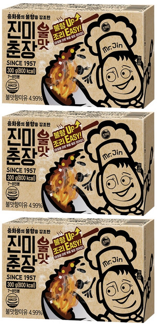 진미 불맛춘장, 300g, 3개