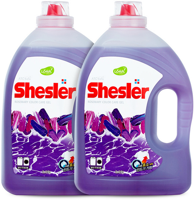 쉬슬러 엑체세제 본품, 3.05L, 2개