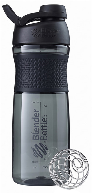 Blender Bottle Sportmixer搖搖杯, 象牙黑, 828ml, 1個