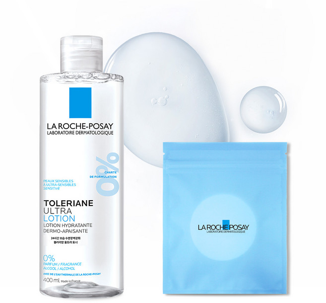 라로슈포제 똘러리앙 울트라 토너 400ml + 화장솜 30매, 1개
