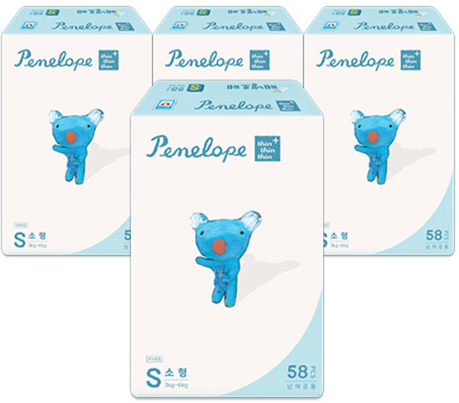 페넬로페 씬씬씬 플러스 밴드기저귀 공용, 2단계, 232매