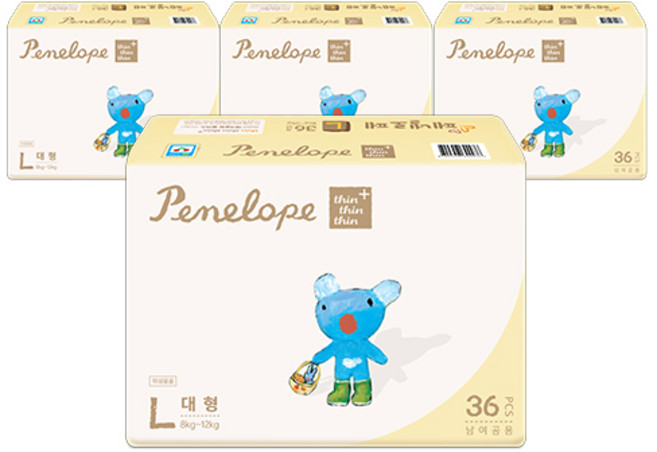 페넬로페 씬씬씬 플러스 밴드기저귀 공용, 4단계, 144매