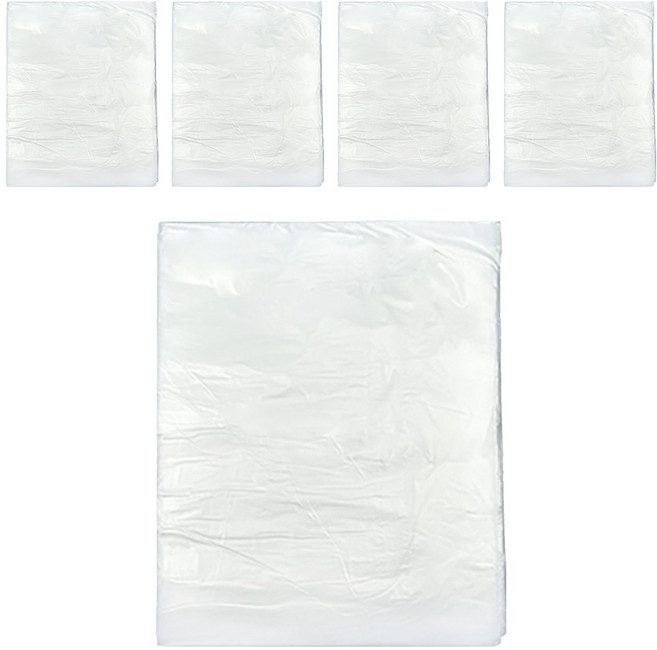 월드크린 분리수거 배접 비닐봉투 백색, 60L, 500개