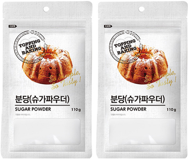 큐원 분당 슈가파우더, 110g, 2개