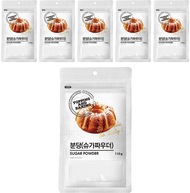 큐원 분당 슈가파우더, 110g, 6개