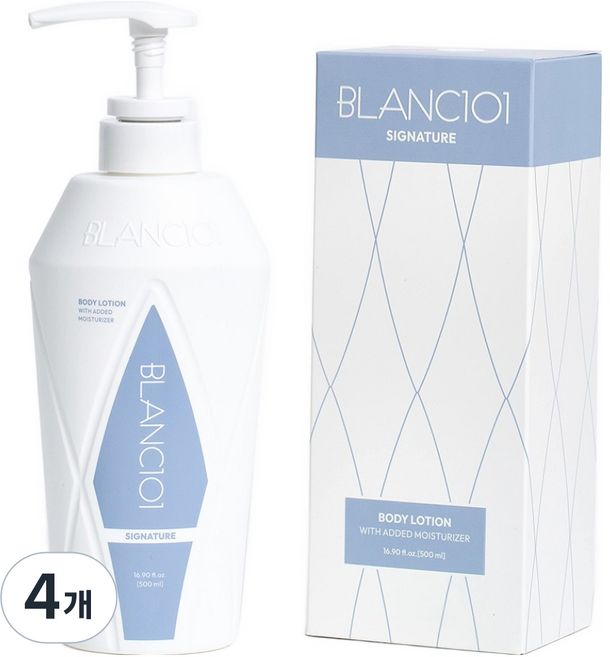 BLANC101 經典身體乳液, 500ml, 4個