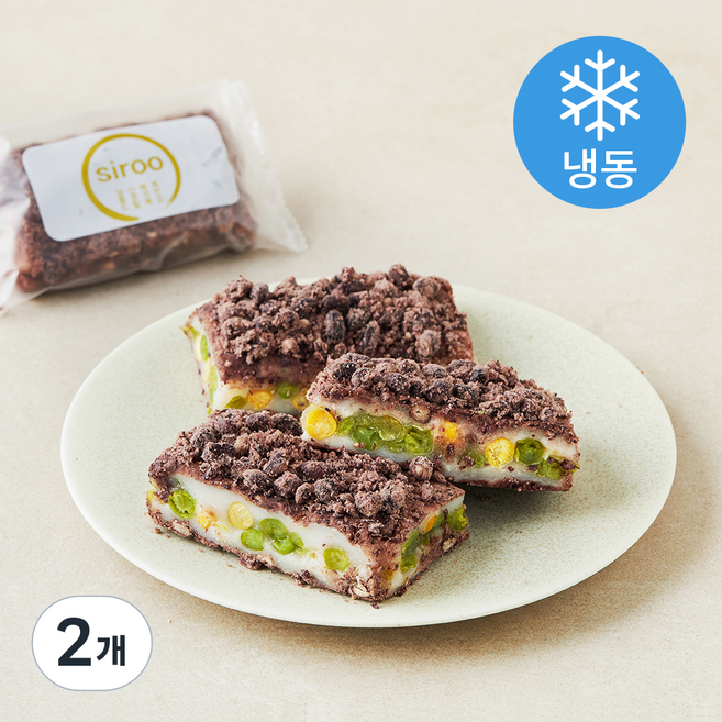 프레시오늘 정담시루 완두 병아리콩 듬뿍 저당 콩찰떡 (냉동), 110g, 2개, 3개입