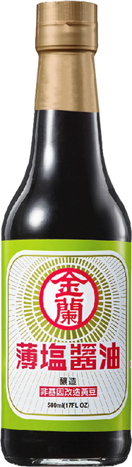 KIMLAN 金蘭 薄鹽醬油, 500ml, 1瓶