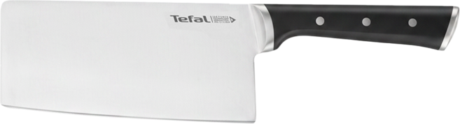 Tefal 特福 冰鑄不鏽鋼系列 中式菜刀, 黑色 + 銀色, 1個
