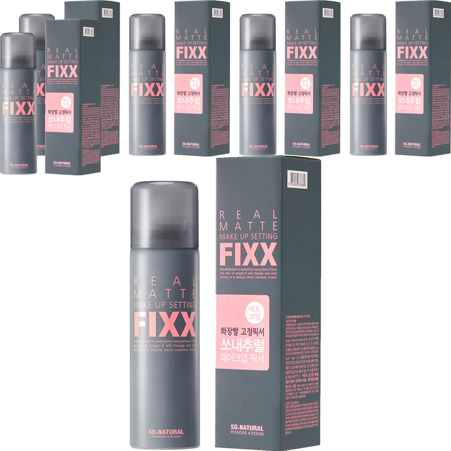 쏘내추럴 파우더포룸 리얼 매트 메이크업 세팅 픽서, 75ml, 6개