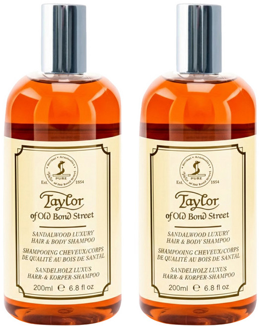 Taylor of Old Bond Street 經典檀香 二合一 洗髮沐浴露, 200ml, 2件