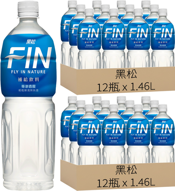 黑松 FIN 補給飲料, 1.46L, 24瓶