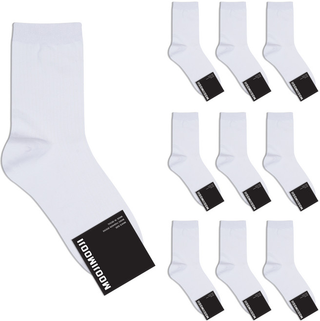 박군 남성용 신사 무지골지 패션 양말 10족