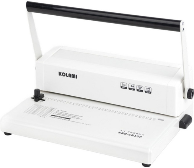 코라미 코일링제본기 KRB-CR15P + 링 20p + PP표지 20p + 종이표지 20p 세트, 340매