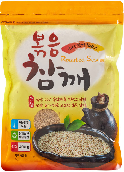 [늘푸른] 배대감 국산 볶음참깨, 400g, 1개