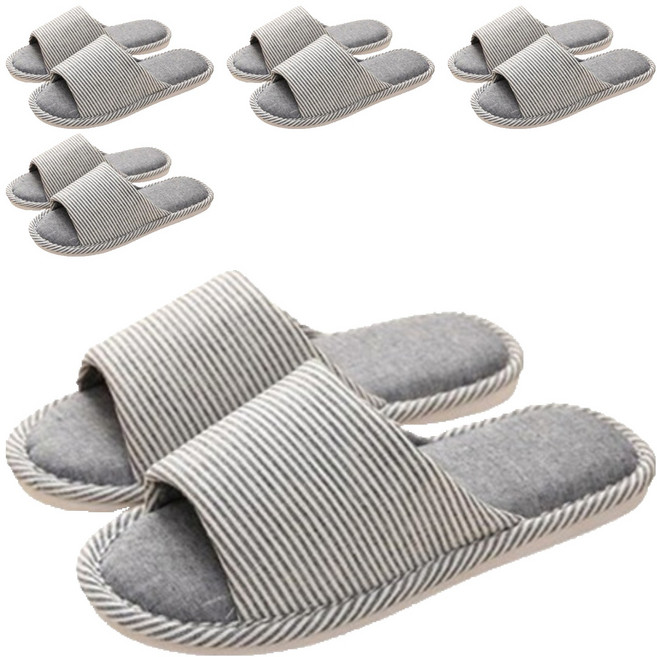 아리코 스트라이프 거실화, 블루그레이, 5개