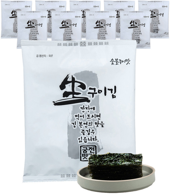 궁전맛김 무조미 전장 생구이김, 13g, 10개
