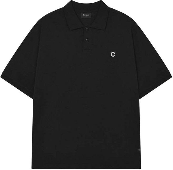 커버낫 남성용 C 로고 쿨 피케 티셔츠