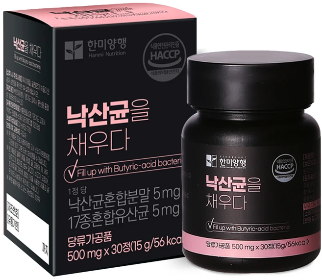한미양행 낙산균을 채우다 15g, 30정, 1개 - 쿠팡