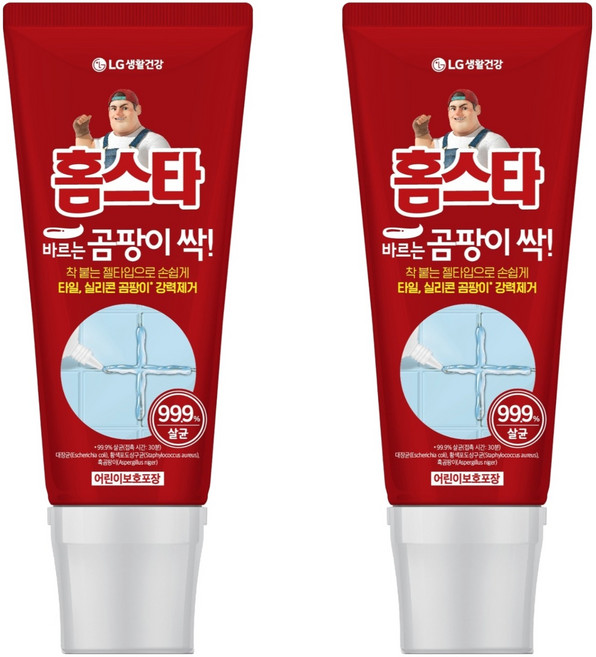 홈스타 바르는 곰팡이 싹 세정제, 120ml, 2개