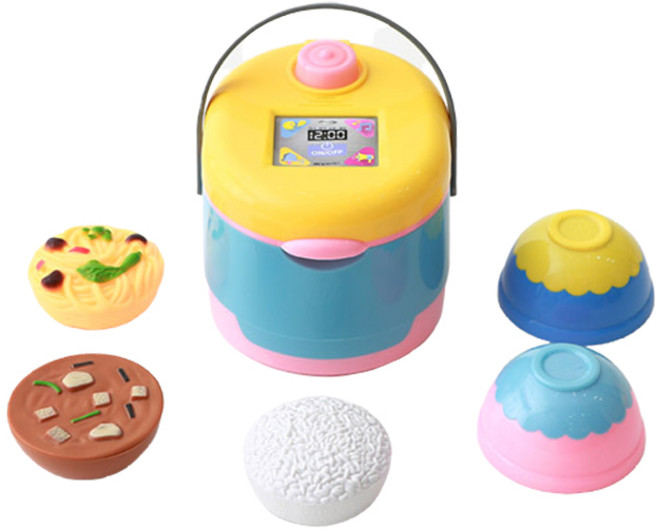 플레이맥스 아이사랑 멜로디 밥솥 주방놀이 6종 세트, 핑크, 1개