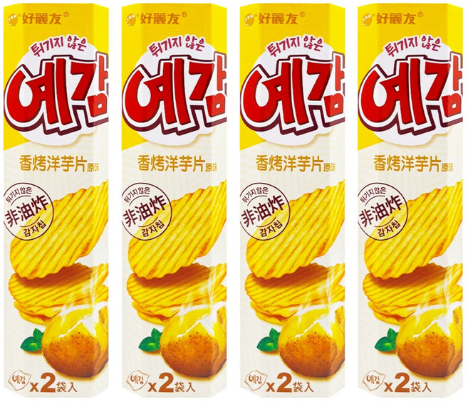 ORION 好麗友 預感香烤洋芋片 原味, 64g, 4盒