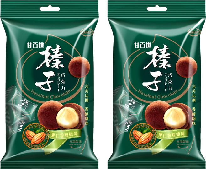 甘百世 榛子巧克力, 70g, 2包