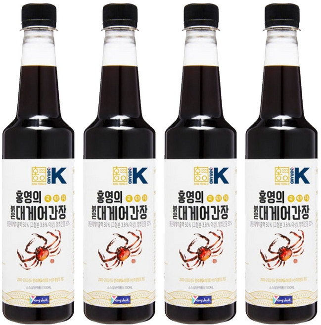 홍영의 붉은대게 어간장, 500ml, 4개