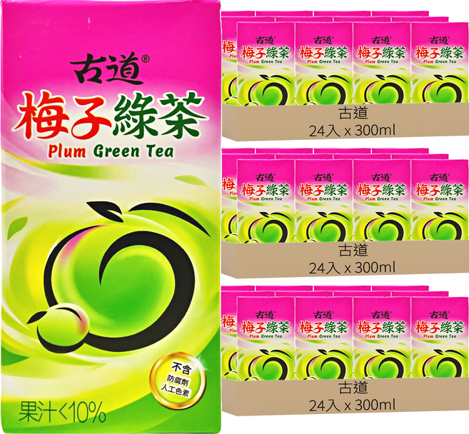 古道 梅子綠茶, 300ml, 72入