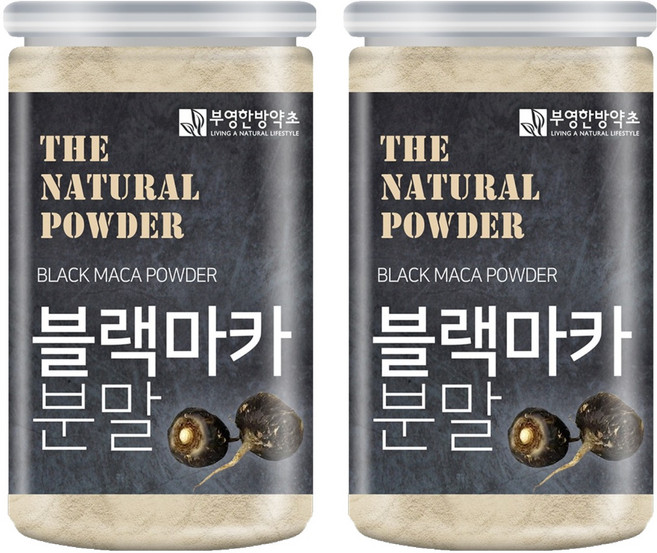 부영한방약초 블랙마카 분말, 2개, 300g