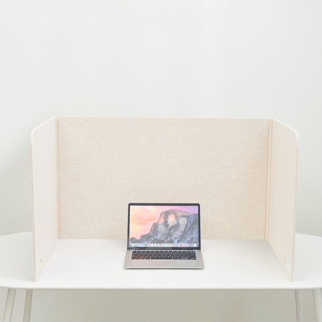 소리가 휴대용 공간분리 흡음 칸막이, 연베이지