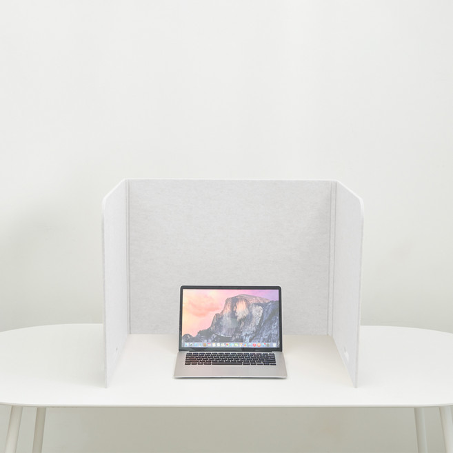 소리가 비앤비 간편한 소음 차단 휴대용 접이식 소리먹는 흡음 공부 독서실 책상 가림 칸막이, 연그레이