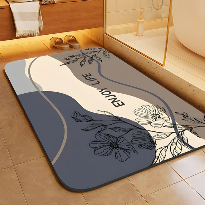 AFAMIC 艾法 橡膠珪藻土防滑軟地墊, 18