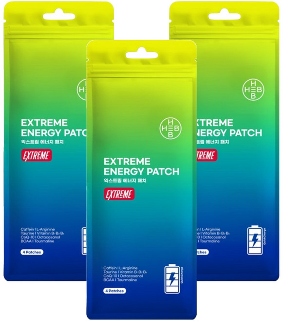 햅 익스트림 에너지패치, 4개입, 3개