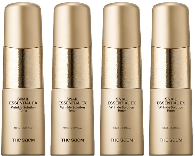 더샘 스네일 에센셜 이엑스 링클 솔루션 토너, 150ml, 4개