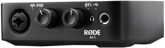 RODE 錄音介面 AI-1 高品質音頻 專業錄音設備 輕巧便攜, 1個, Black