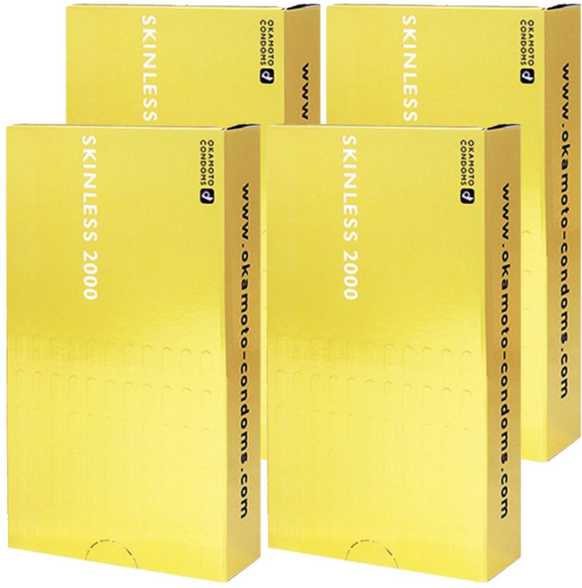 오카모토 스킨레스2000 콘돔, 12개입, 4개