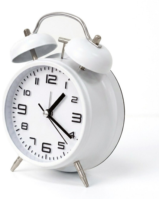 루아즈 인테리어 무소음 시끄러운 탁상 알람시계 LUAZ-AL1, 매트화이트
