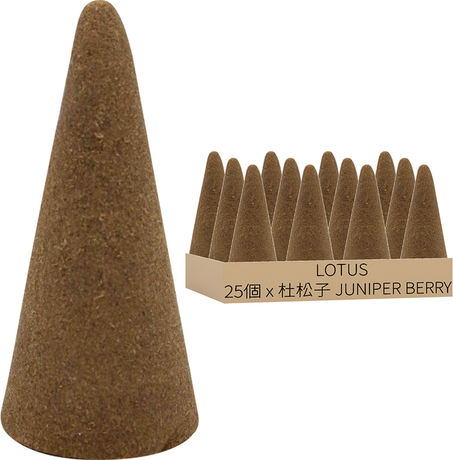 尼泊爾 LOTUS 天然手工香薰塔香 25個, 杜松子 JUNIPER BERRY
