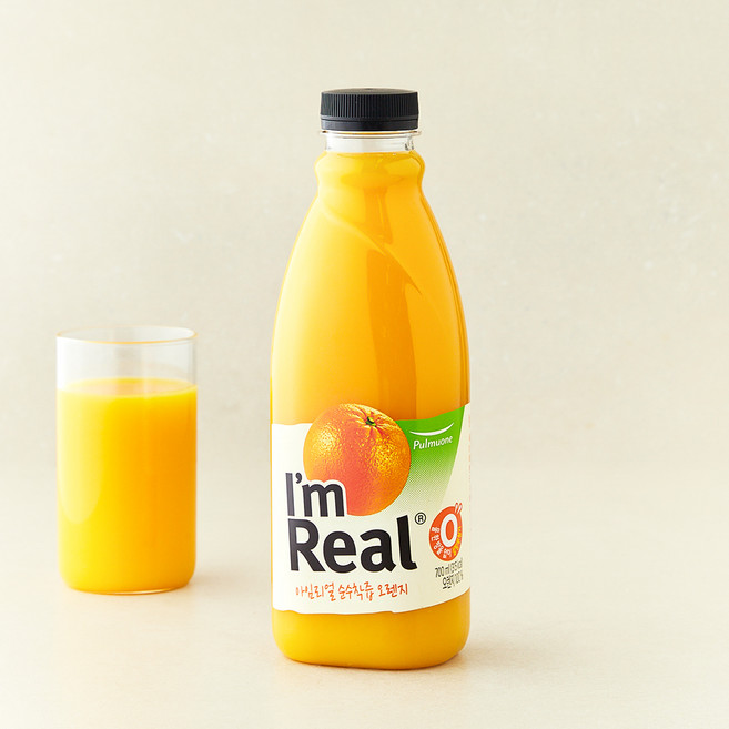 풀무원 아임리얼 순수착즙오렌지, 700ml, 1개
