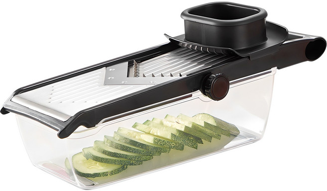 벨라쿠진 3종 칼날 스텐 채칼 + 용기 세트, 혼합색상, 1세트