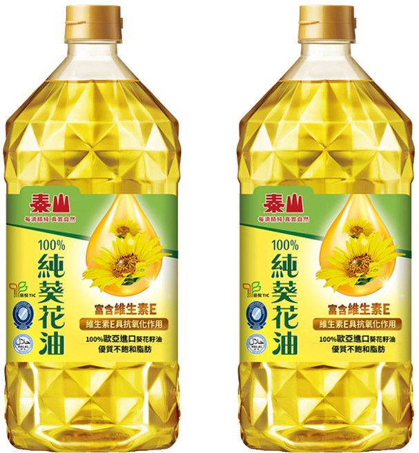 TAISUN 泰山 純葵花油, 2L, 2瓶