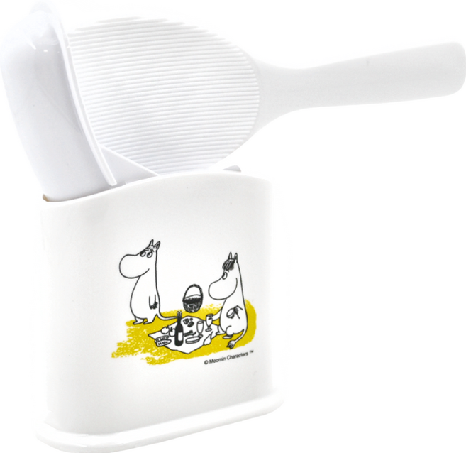 Skater SMS1 飯匙收納盒組, 姆明 + 嚕嚕米 白色, 1組