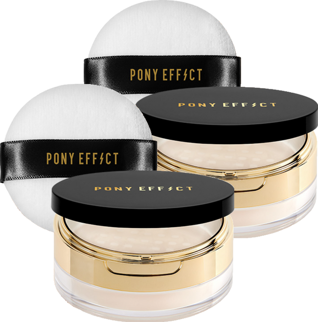 포니이펙트 커버스테이 베이크 앤 픽스 루스파우더 6.5g, 핑크 베이지, 2개