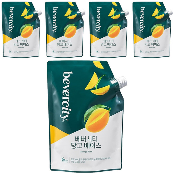 베버시티 망고 베이스, 1kg, 5개