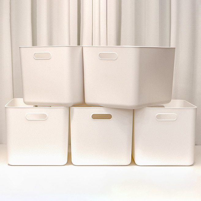 Im Home Living Jini 食品儲藏室收納籃, 白色, 5個