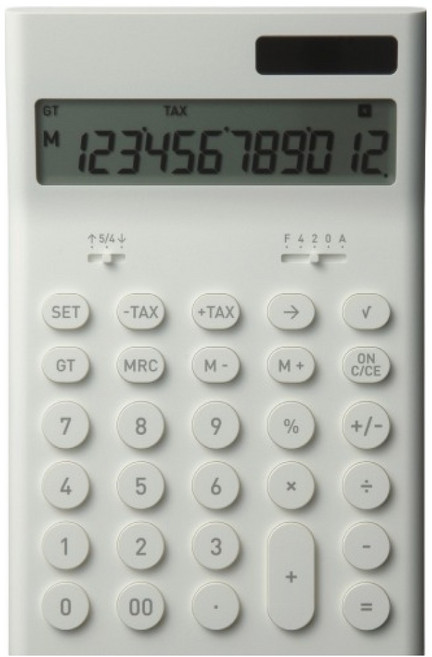 Plus Minus Zero 正負零 設計款電子計算機 白色