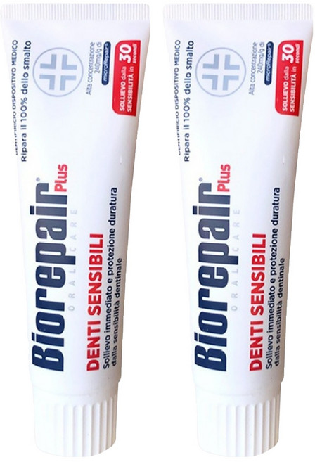 Biorepair 貝利達 抗敏加強型牙膏, 75ml, 1入, 2條