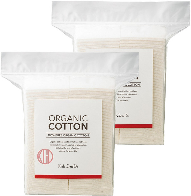 코겐도 오가닉 코튼 화장솜, 80개입, 2개