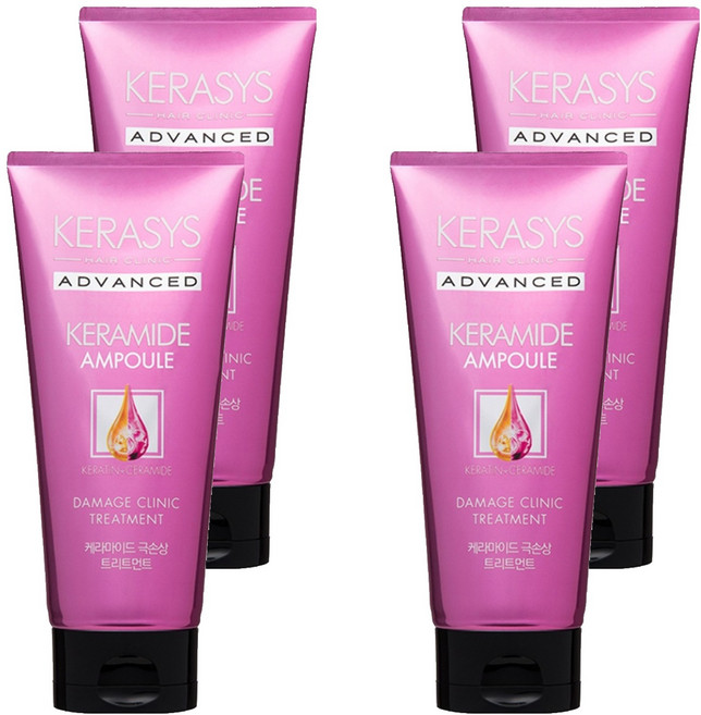 케라시스 케라마이드 극손상 헤어트리트먼트, 200ml, 4개